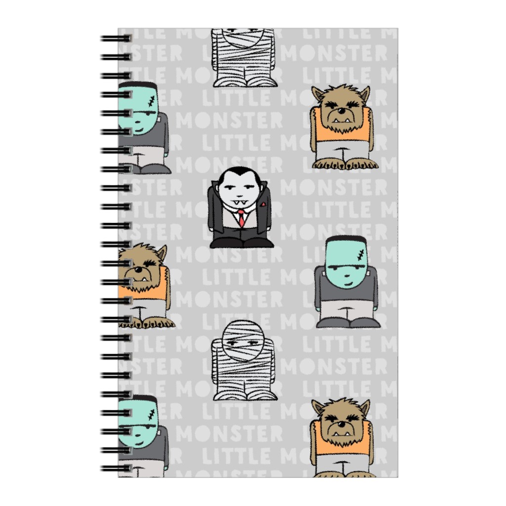 Little Monster - Gray Notebook, 5x8, Gray