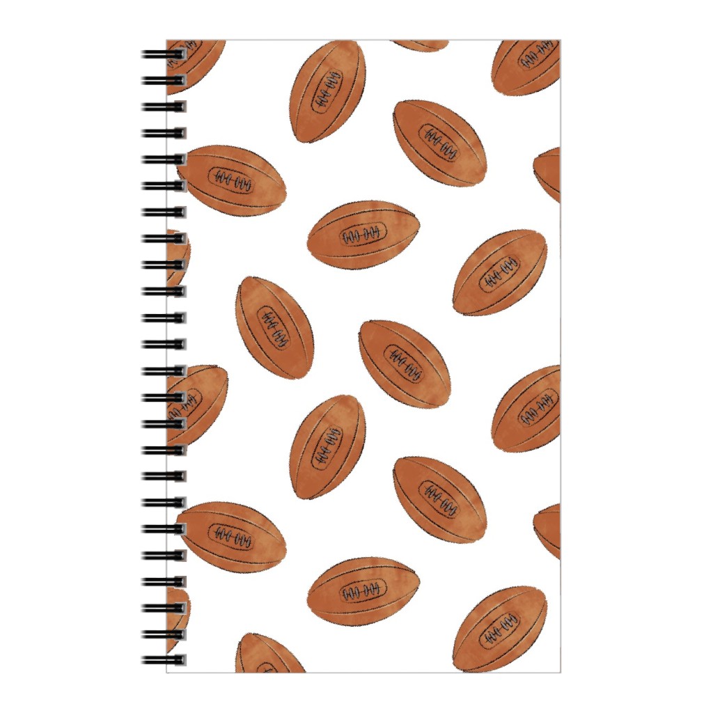 Vintage Football Notebook, 5x8, Brown