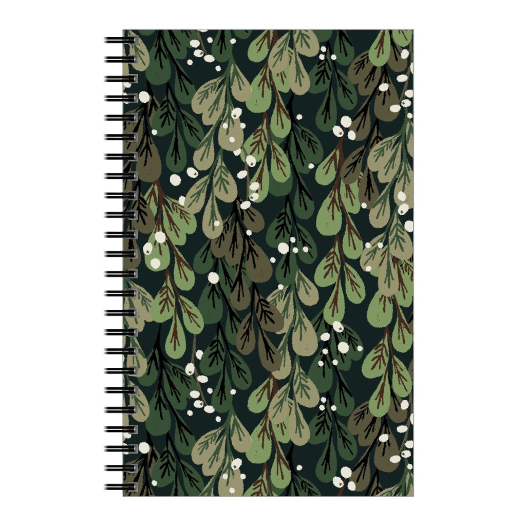 Mistletoe - Green Notebook, 5x8, Green