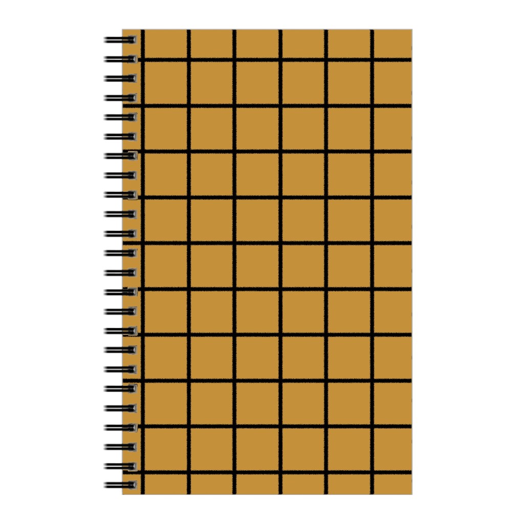 Square Grid Notebook, 5x8, Brown