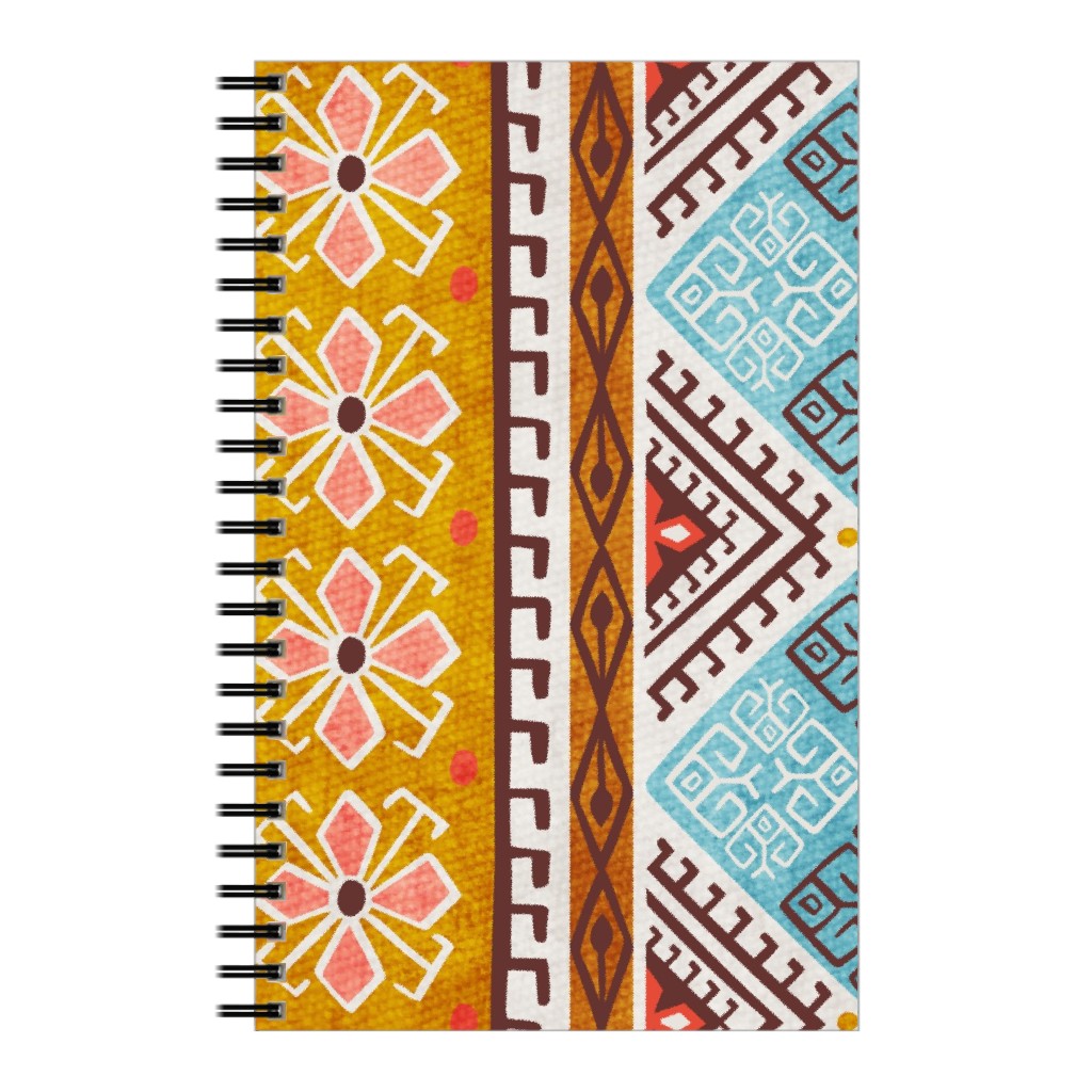 Grand Bazaar - Coral Spice Notebook, 5x8, Multicolor