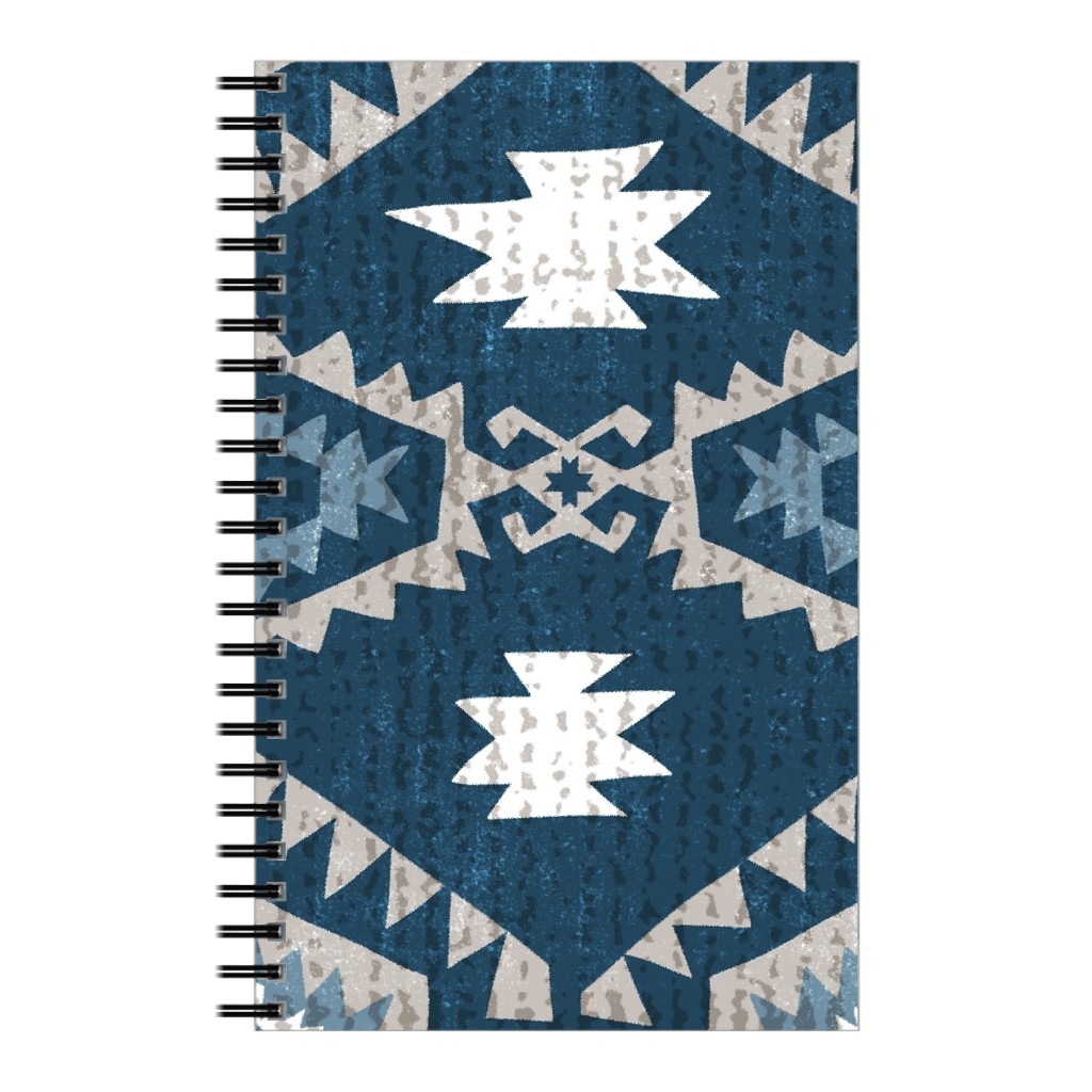 Kilim Me - Blue Notebook, 5x8, Blue, True Blue