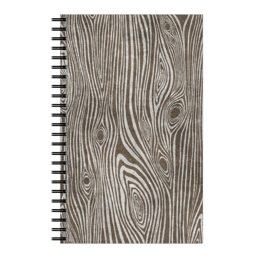 Woodgrain Driftwood Notebook, 5x8, Brown