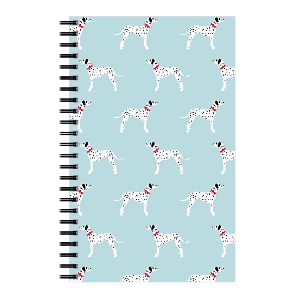 Dalmatians - Dogs - Blue Notebook, 5x8, Blue, True Blue