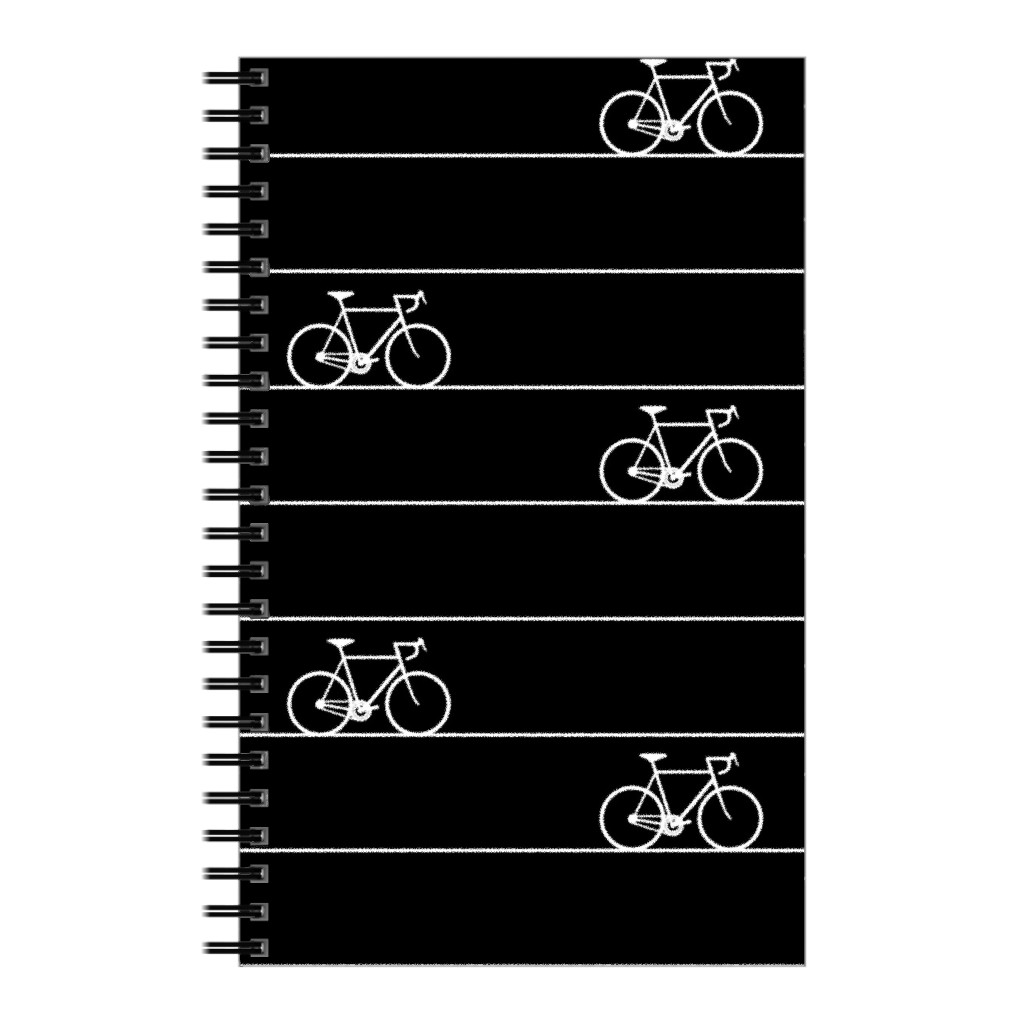 Biking Notebook, 5x8, Black