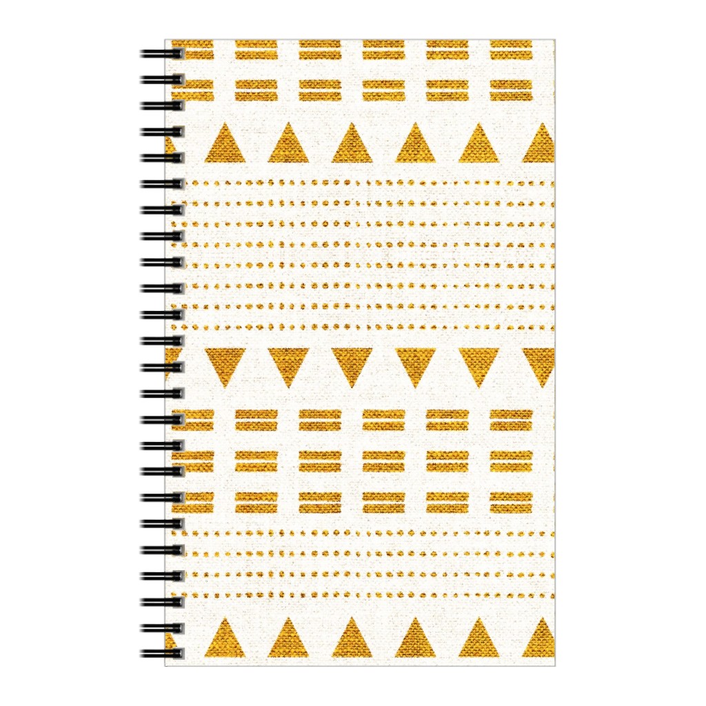 North Boho Stripe - Yellow Notebook, 5x8, Yellow