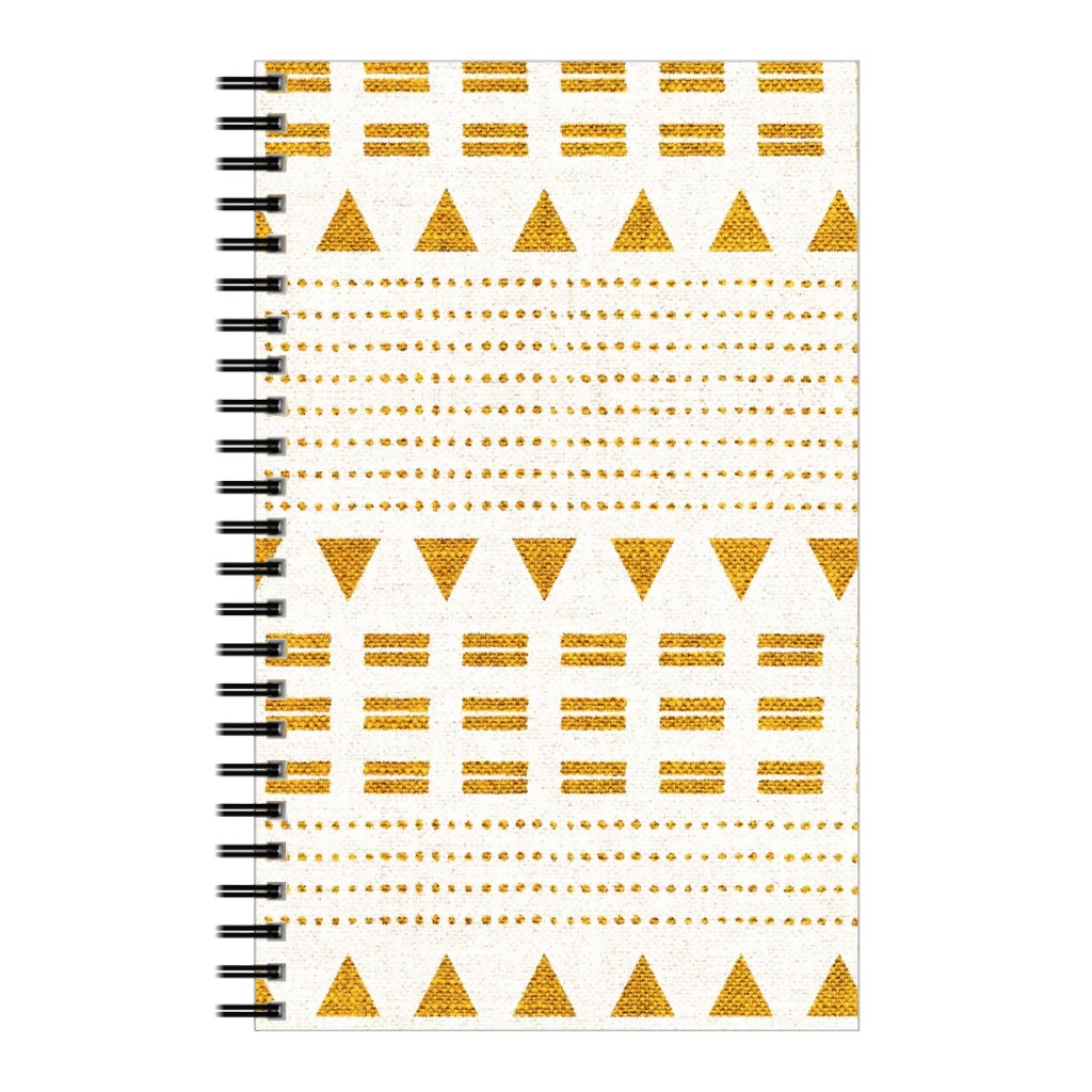 North Boho Stripe - Yellow Notebook, 5x8, Yellow, Classic Yellow