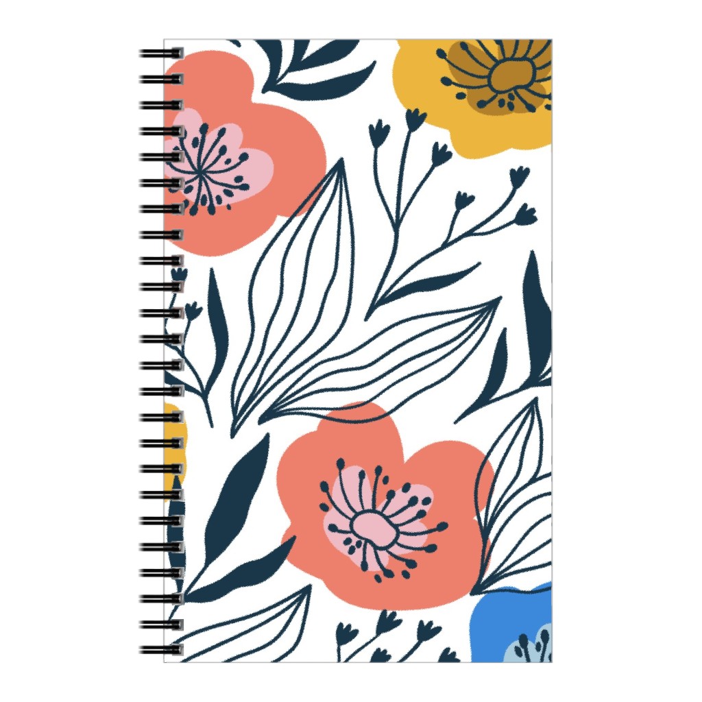Colorful Flowers - Multi Notebook, 5x8, Multicolor