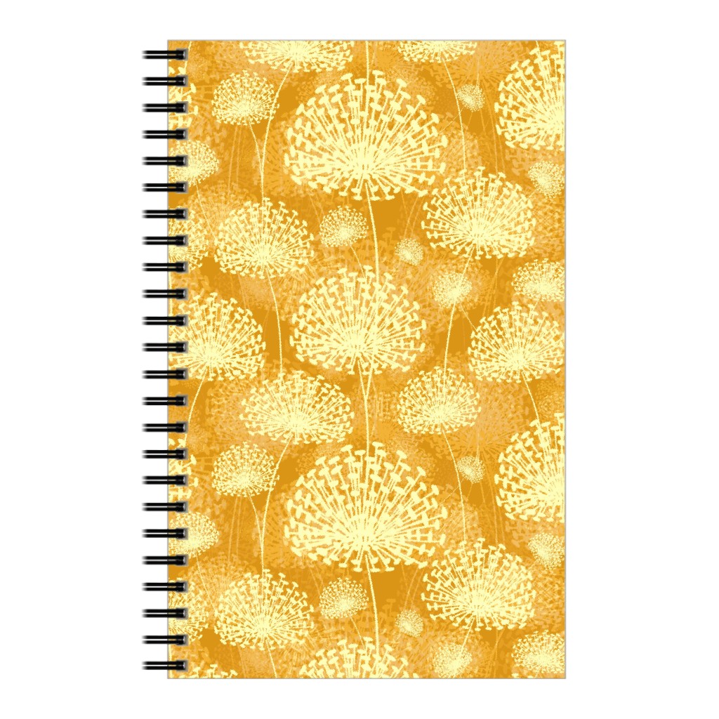 Dandelions Notebook, 5x8, Yellow