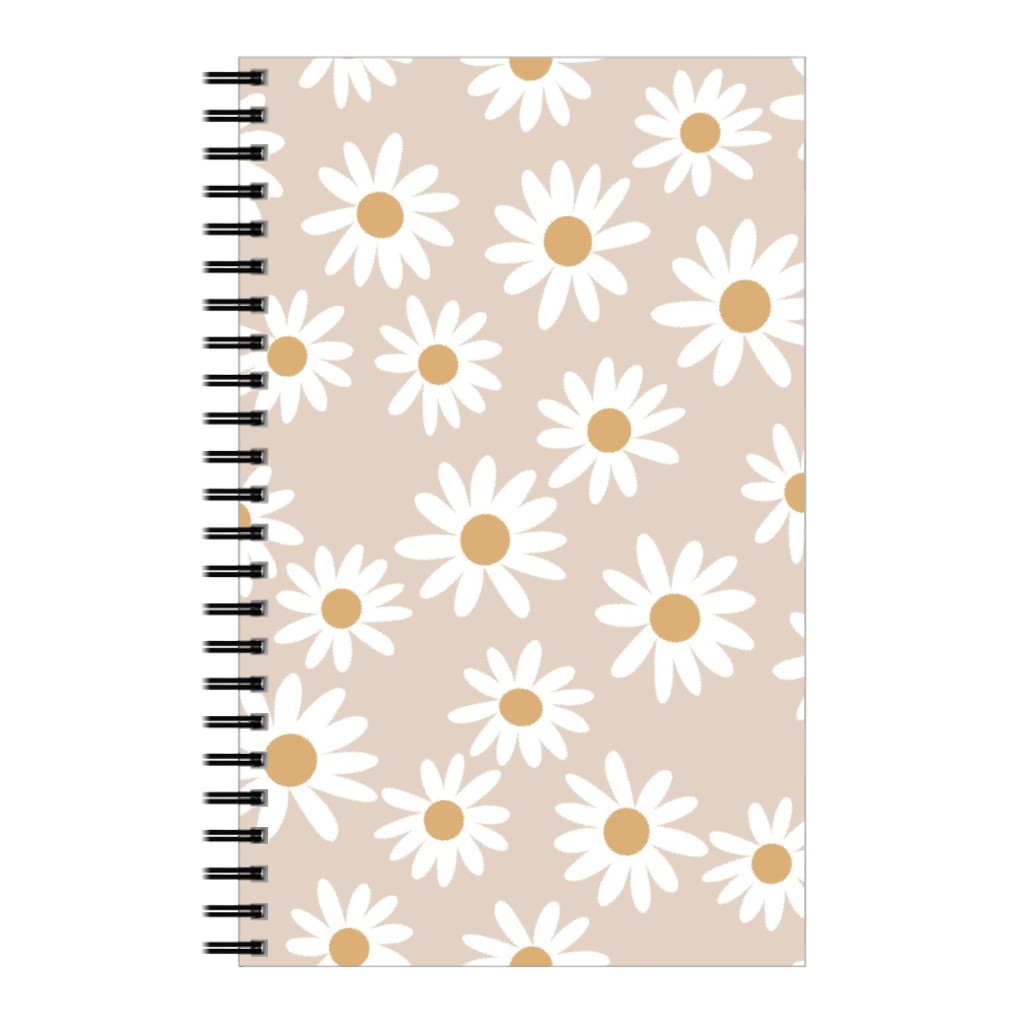 Daisies Notebook, 5x8, Pink