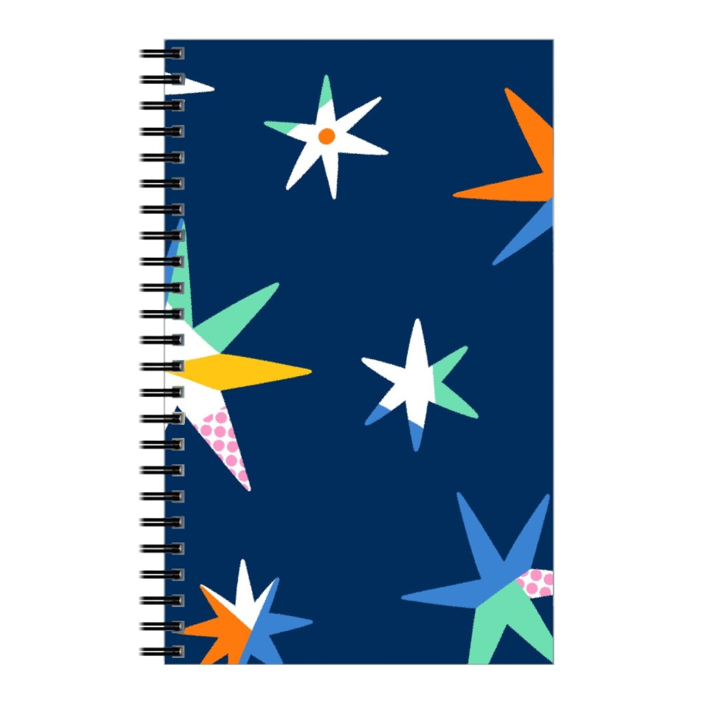 Modern Starry Sky - Blue Notebook, 5x8, Blue