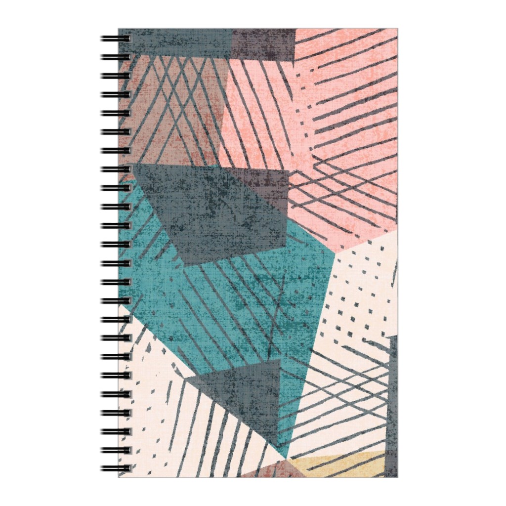 Abstract Geometic - Multi Notebook, 5x8, Multicolor
