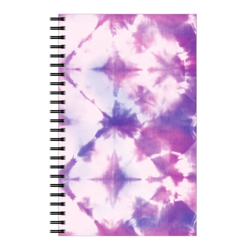 Tie-Dye - Purple and Pink Notebook, 5x8, Purple, Purple