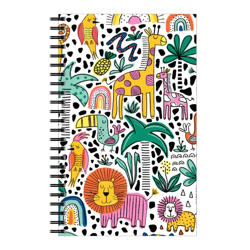 Safari Fun - Multi Notebook, 5x8, Multicolor