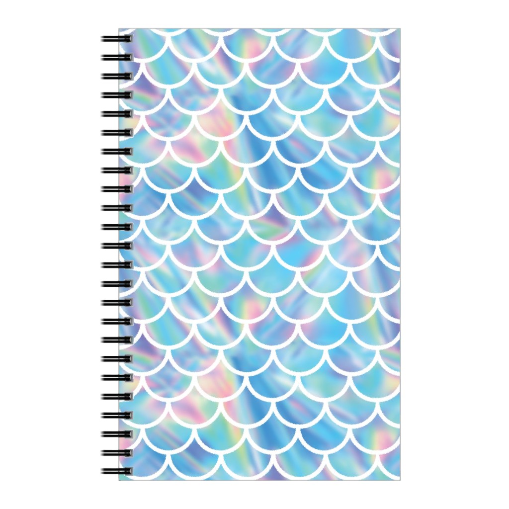 Mermaid Scales - Blue Notebook, 5x8, Blue