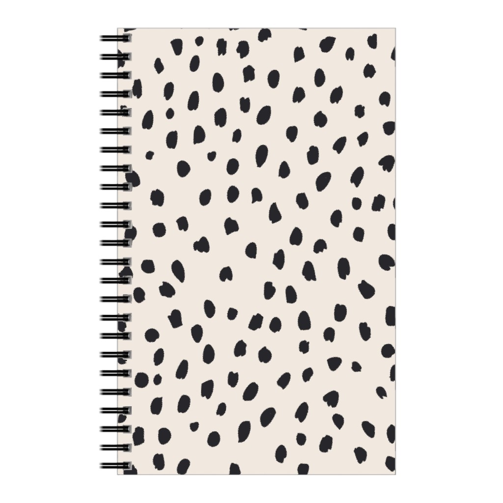 Black Marks - Creamy Beige Notebook, 5x8, Beige