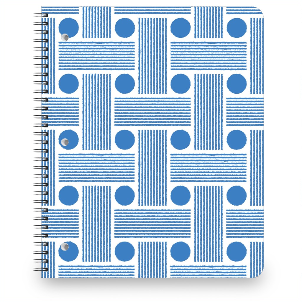 Beams - Blue Notebook, 8.5x11, Blue