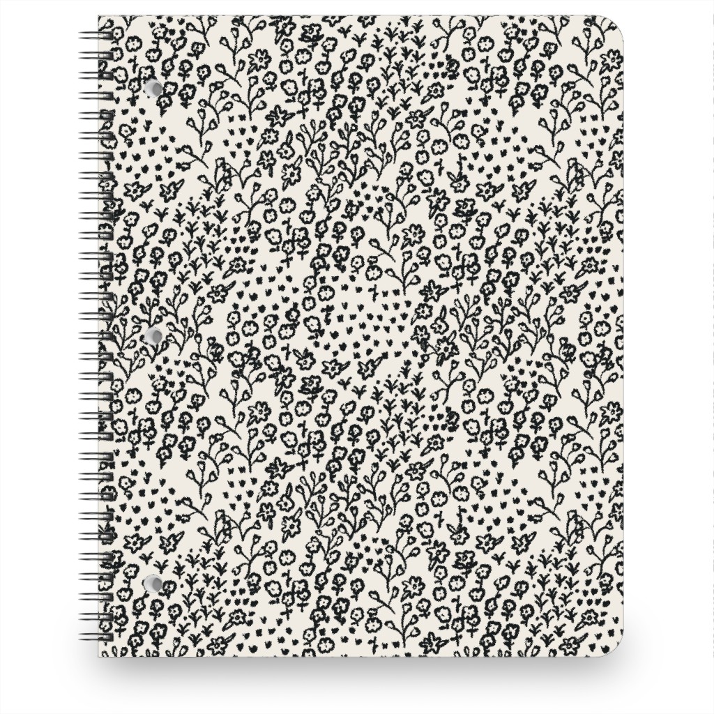 La Ville Meadow - Black Notebook, 8.5x11, Black