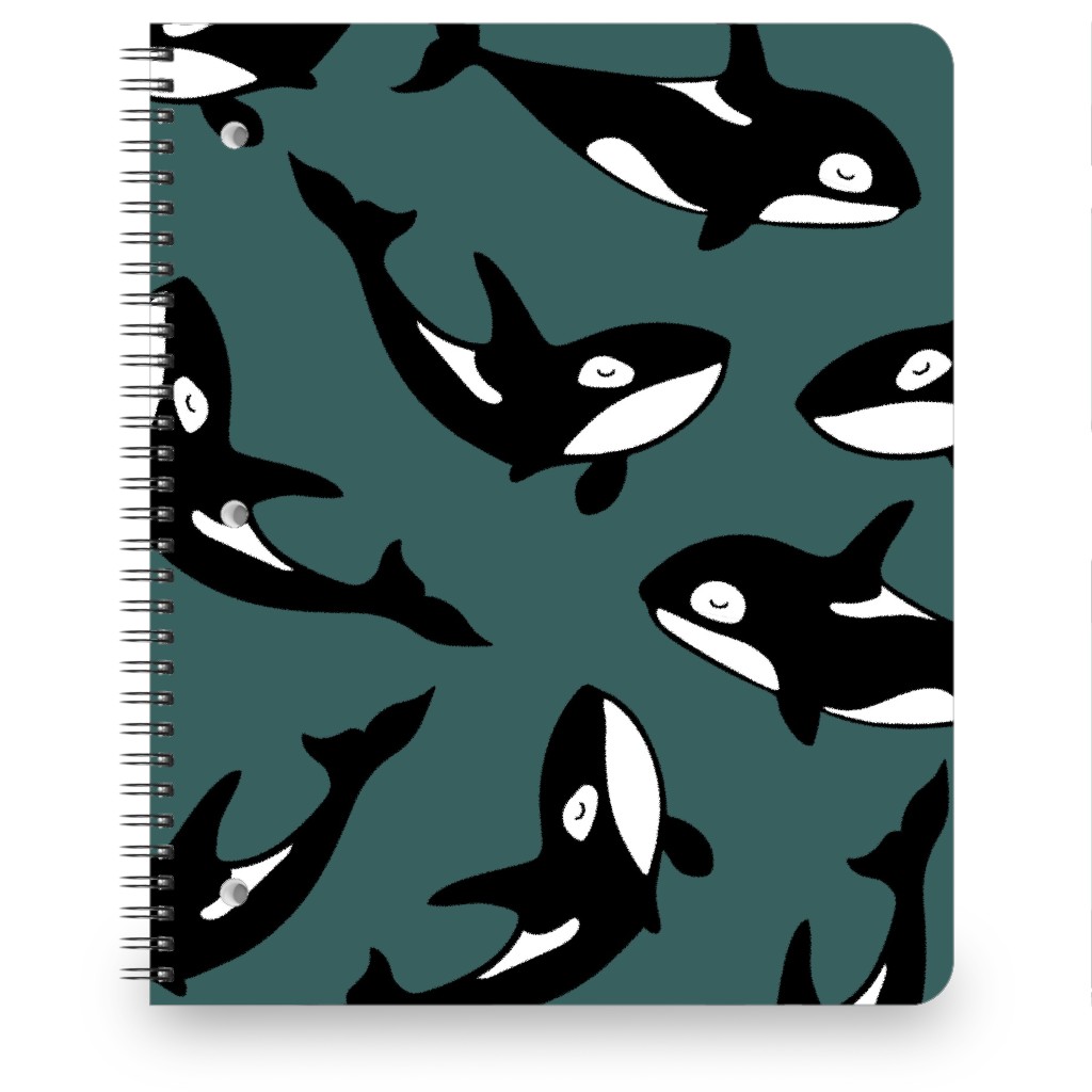 Orca Notebook, 8.5x11, Green, Seaweed
