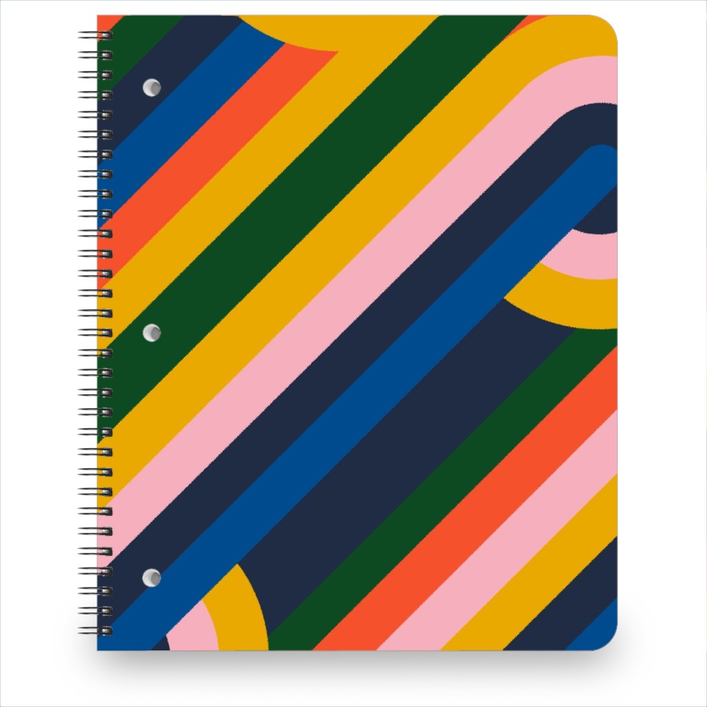 Modernist Loop - Multi Notebook, 8.5x11, Multicolor