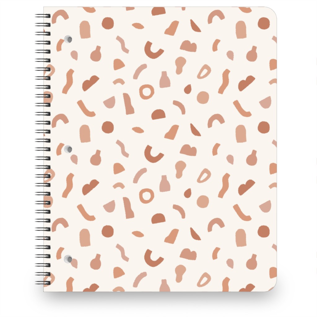 Organic Cut Shapes - Kaolin Clay Notebook, 8.5x11, Beige