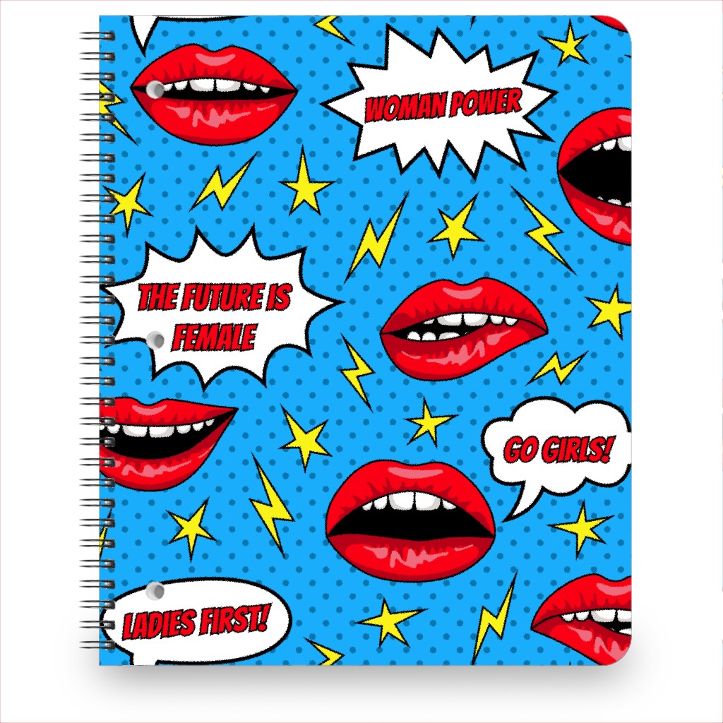 Woman Power Notebook, 8.5x11, Multicolor
