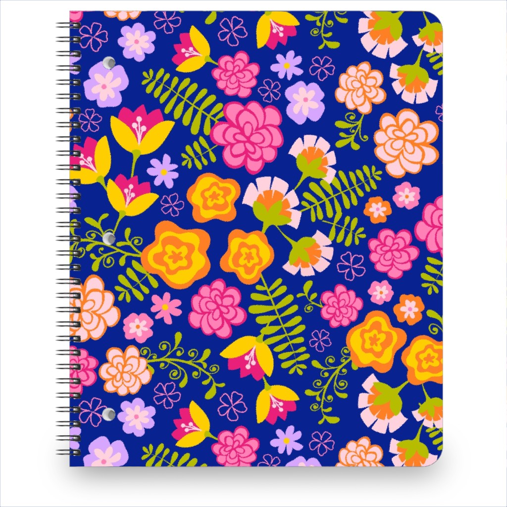 Fiesta Flowers - Multi Notebook, 8.5x11, Multicolor