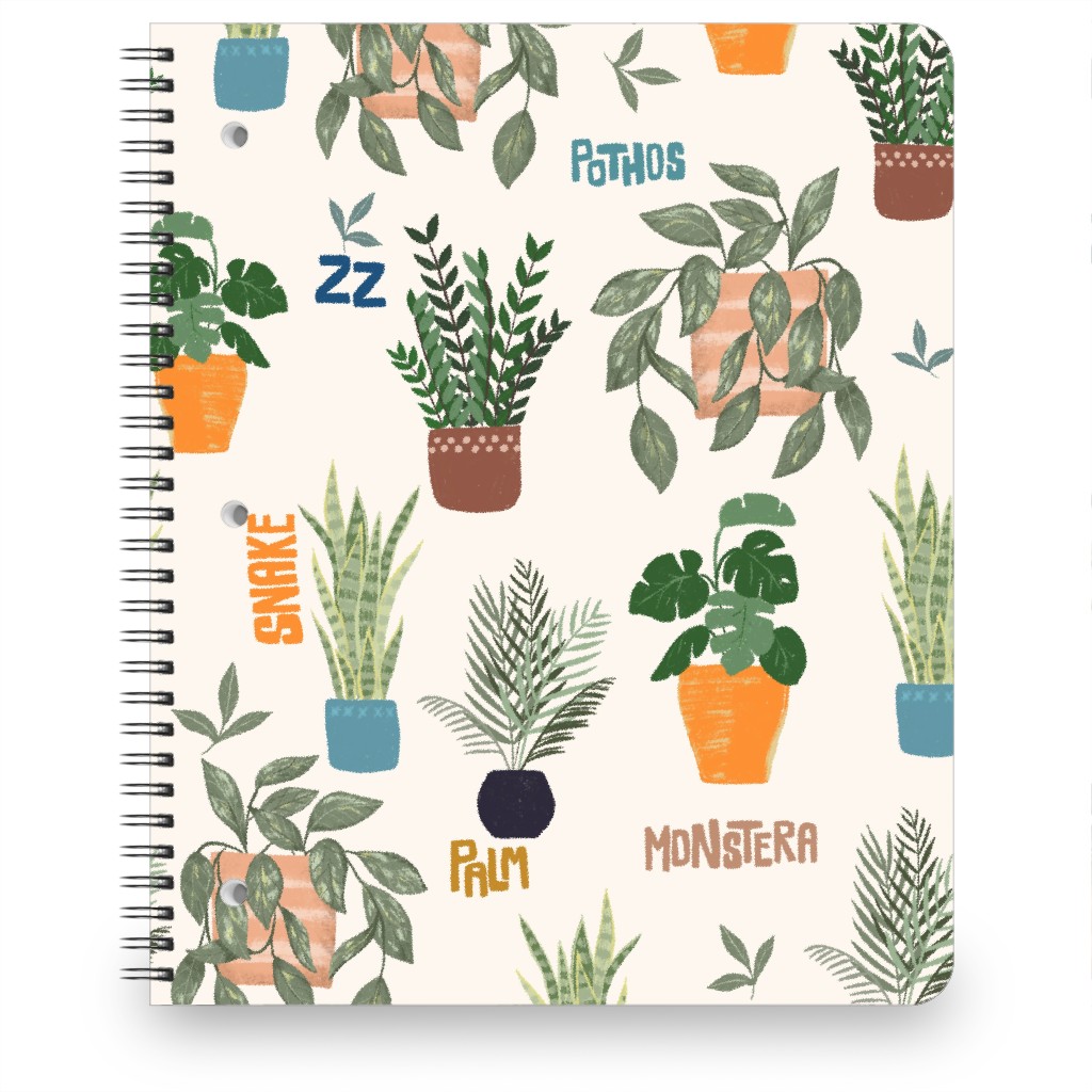 Plant Babies Notebook, 8.5x11, Multicolor
