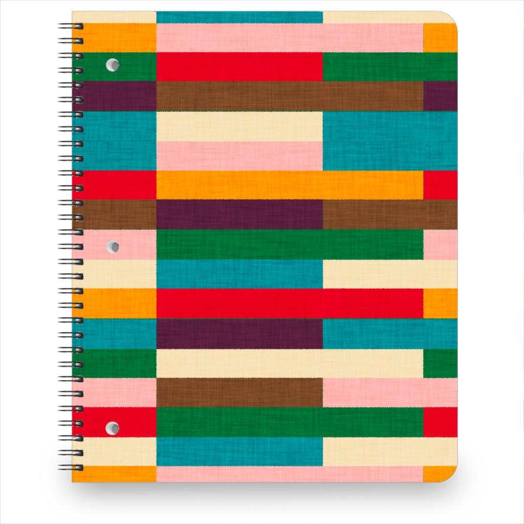 Kilim Stripes - Multi Notebook, 8.5x11, Multicolor