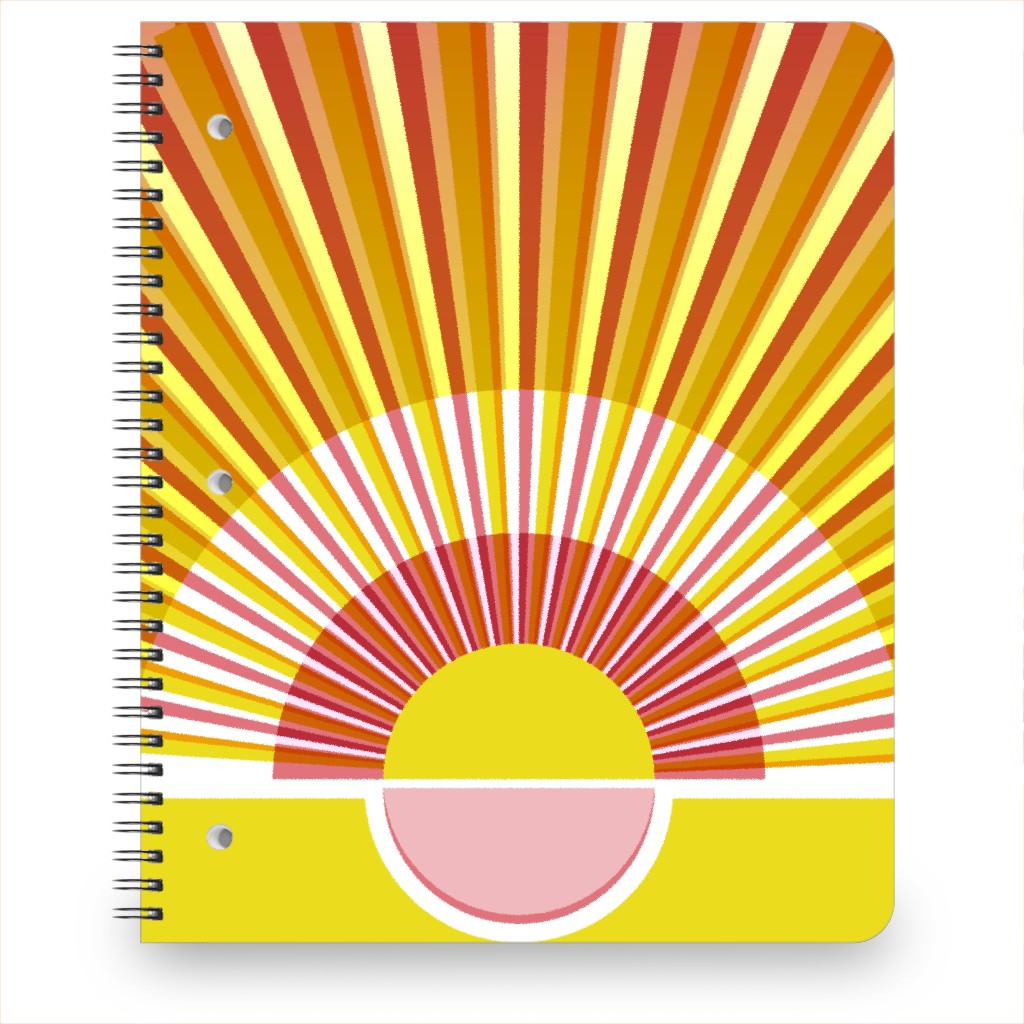 Sunrise Optimism - Warm Notebook, 8.5x11, Yellow, Classic Yellow