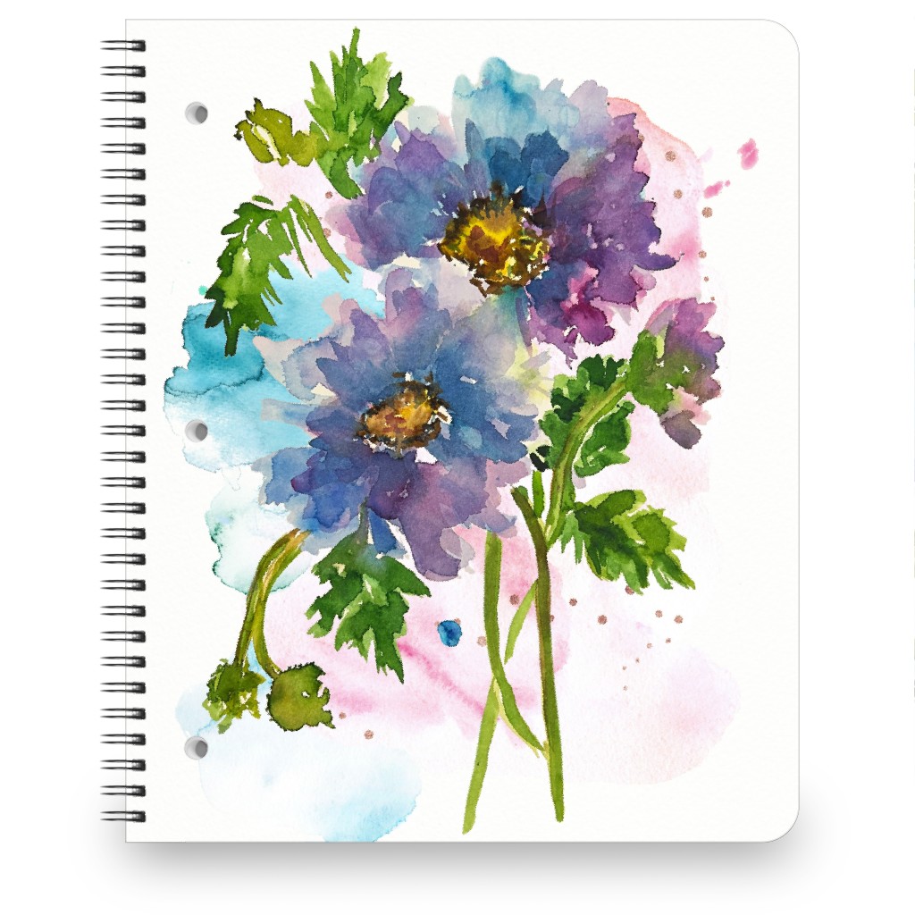 Camden Summer - Blue Notebook, 8.5x11, Blue, True Blue
