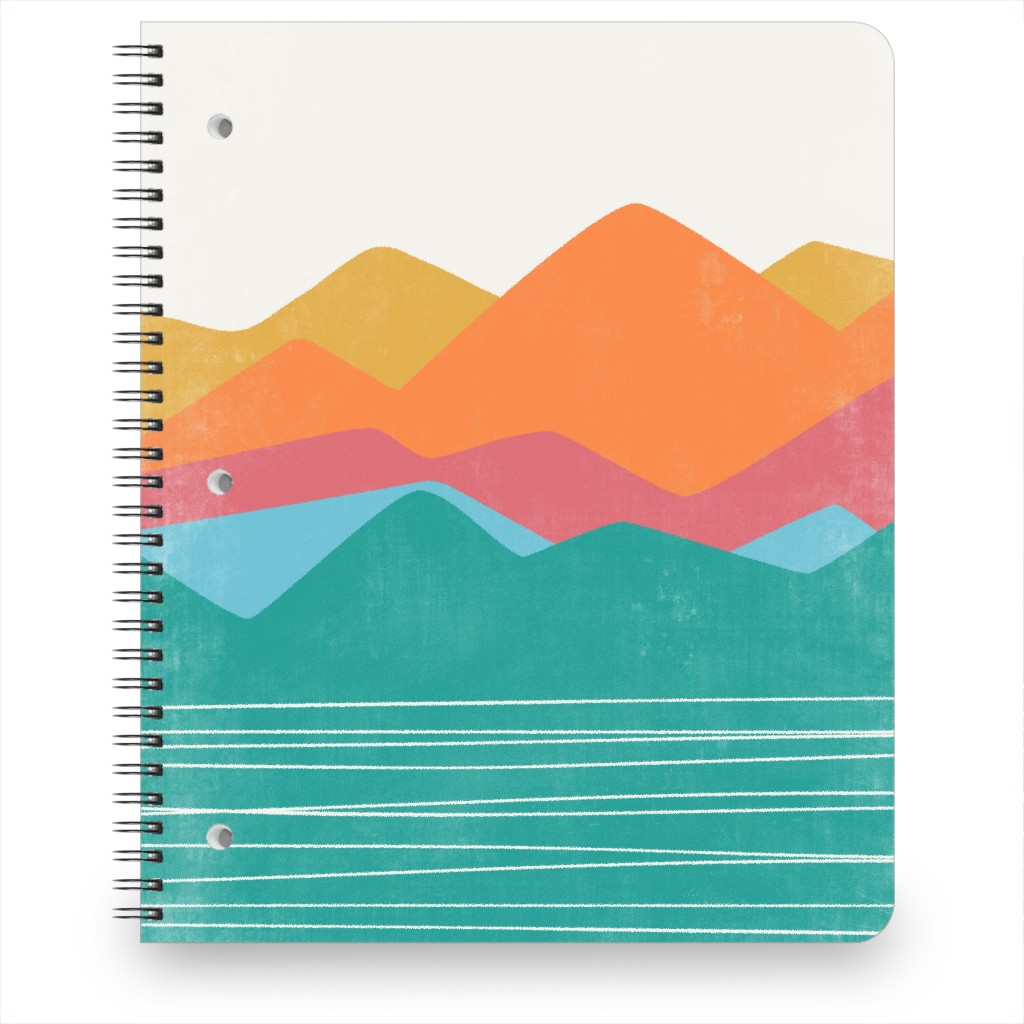 Flourish Abstract Landscape - Multi Notebook, 8.5x11, Multicolor