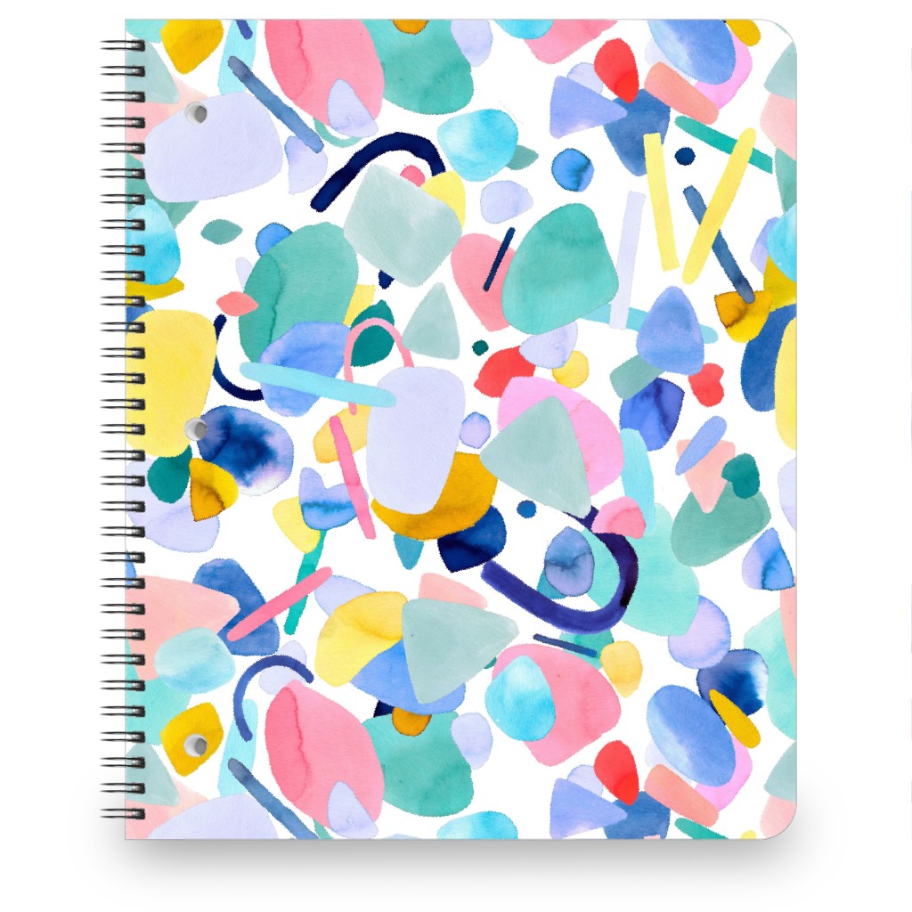 Abstract Geometric Shapes - Multi Notebook, 8.5x11, Multicolor
