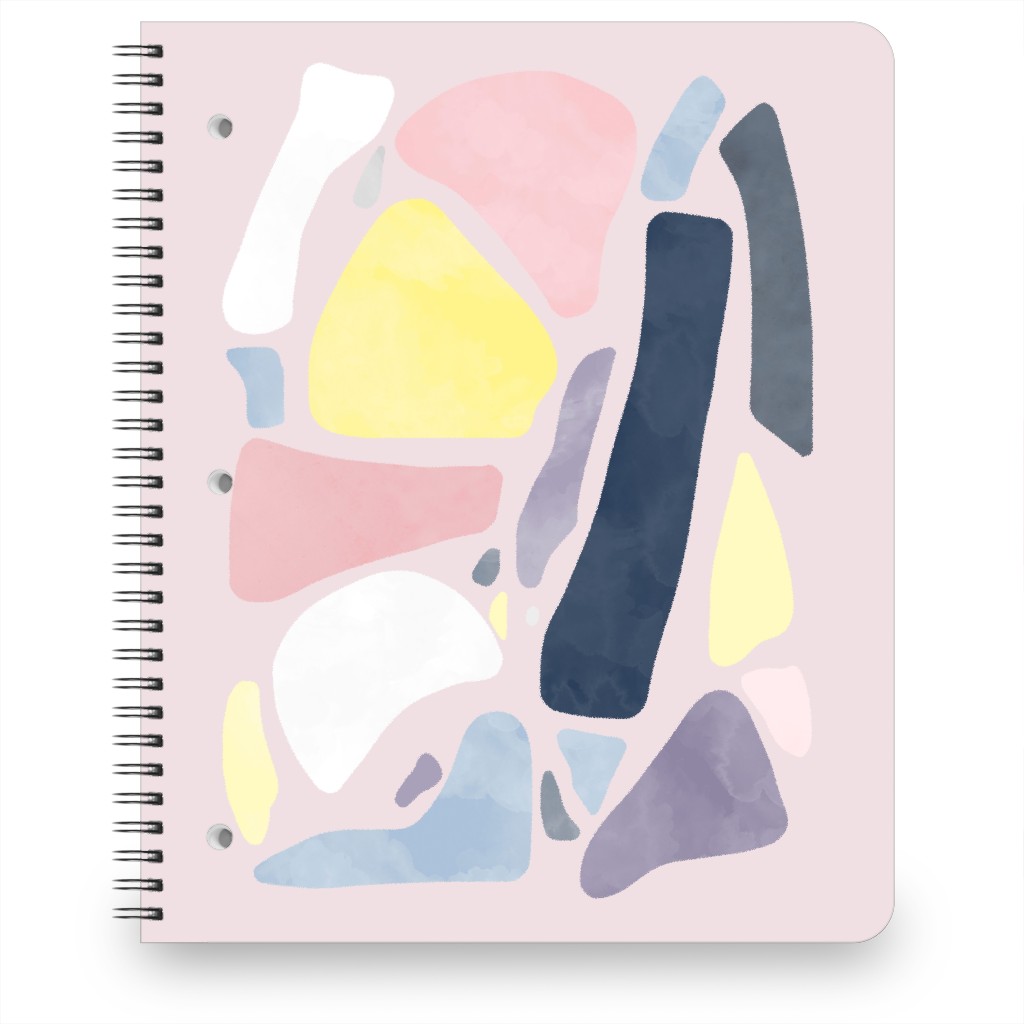 Organic Abstract Shapes - Multi Notebook, 8.5x11, Multicolor