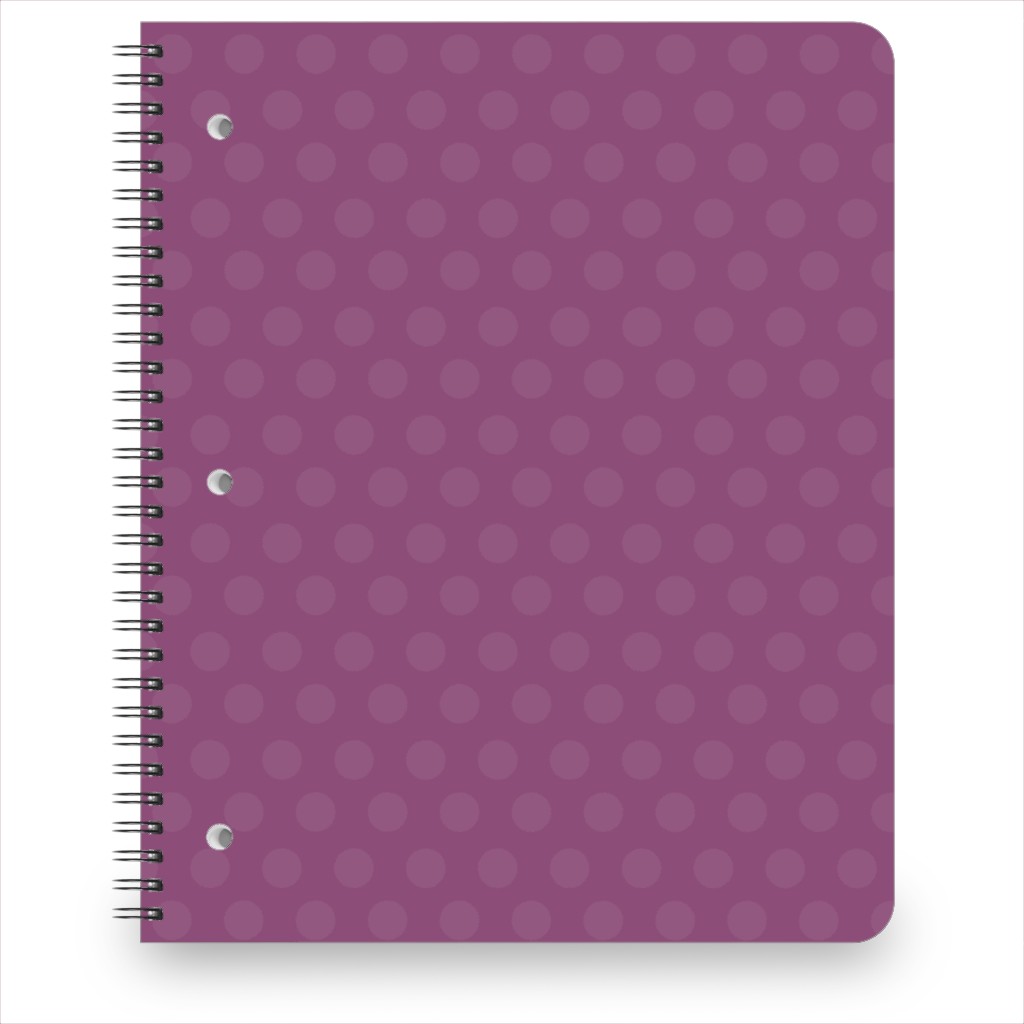Bubbles - Purple Notebook, 8.5x11, Purple