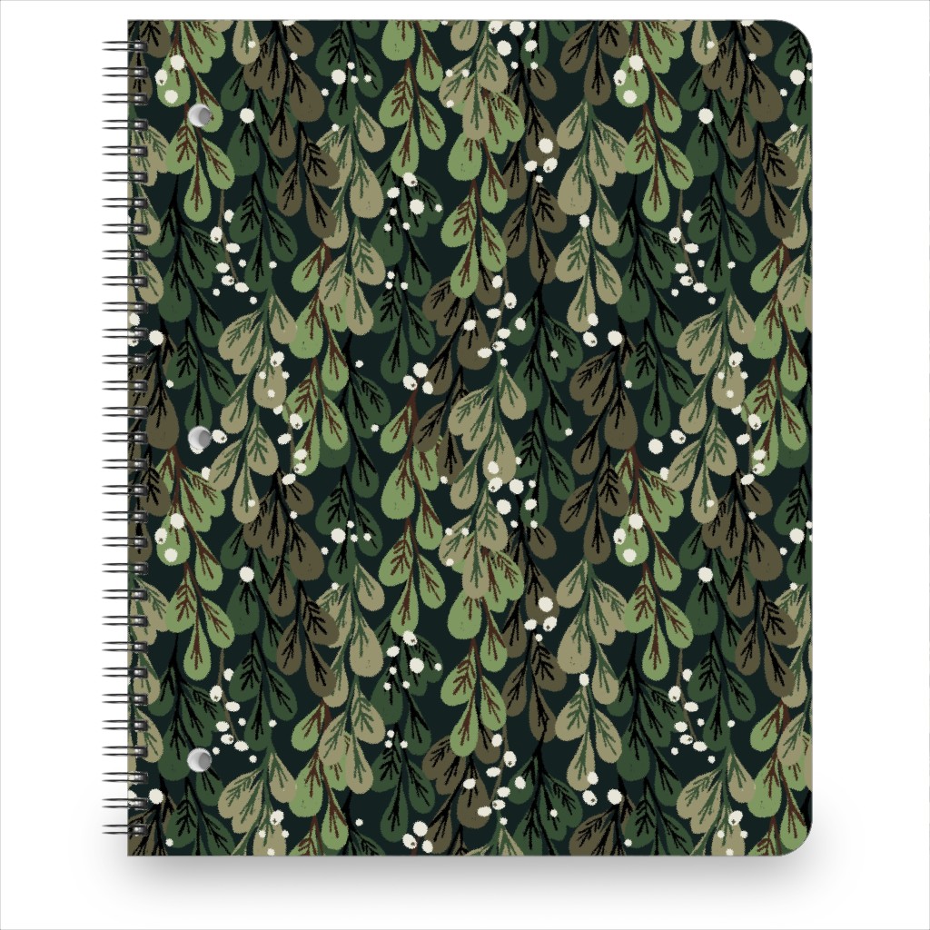 Mistletoe - Green Notebook, 8.5x11, Green, Classic Green