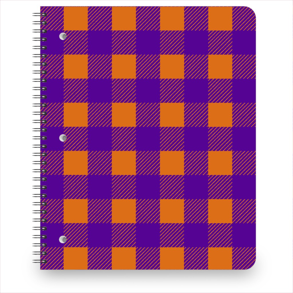 Plaid Back To School Notebook