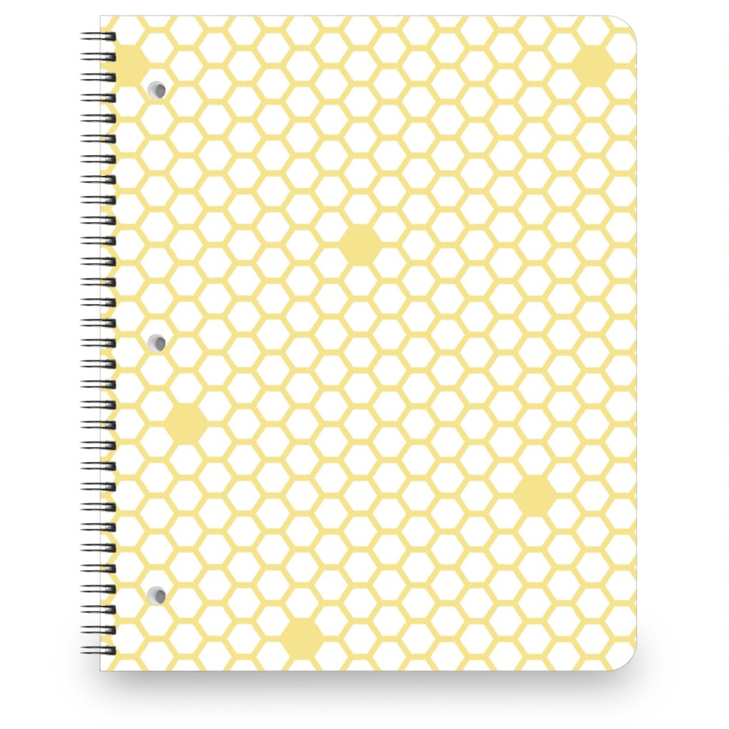 Honeycomb - Sugared Spring - Yellow Notebook, 8.5x11, Yellow, Classic Yellow