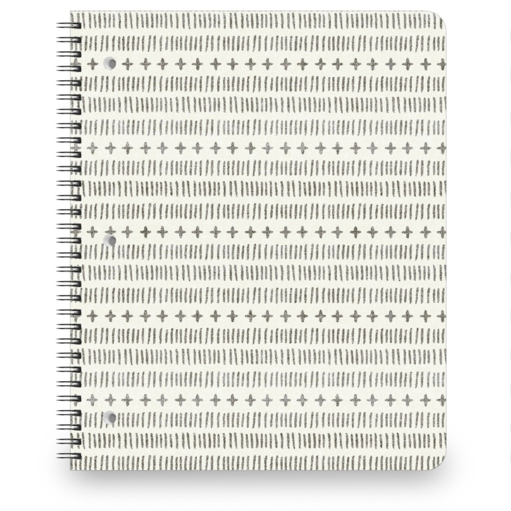 Modern Farmhouse Dash - Light Notebook, 8.5x11, Beige, Pearl