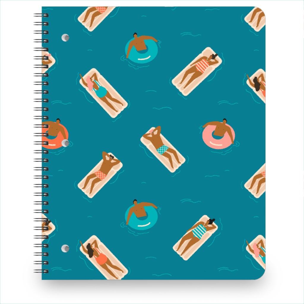 Summertime Notebook, 8.5x11, Blue, True Blue