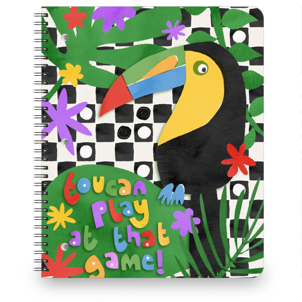 Toucan Play Notebook, 8.5x11, Green, Classic Green