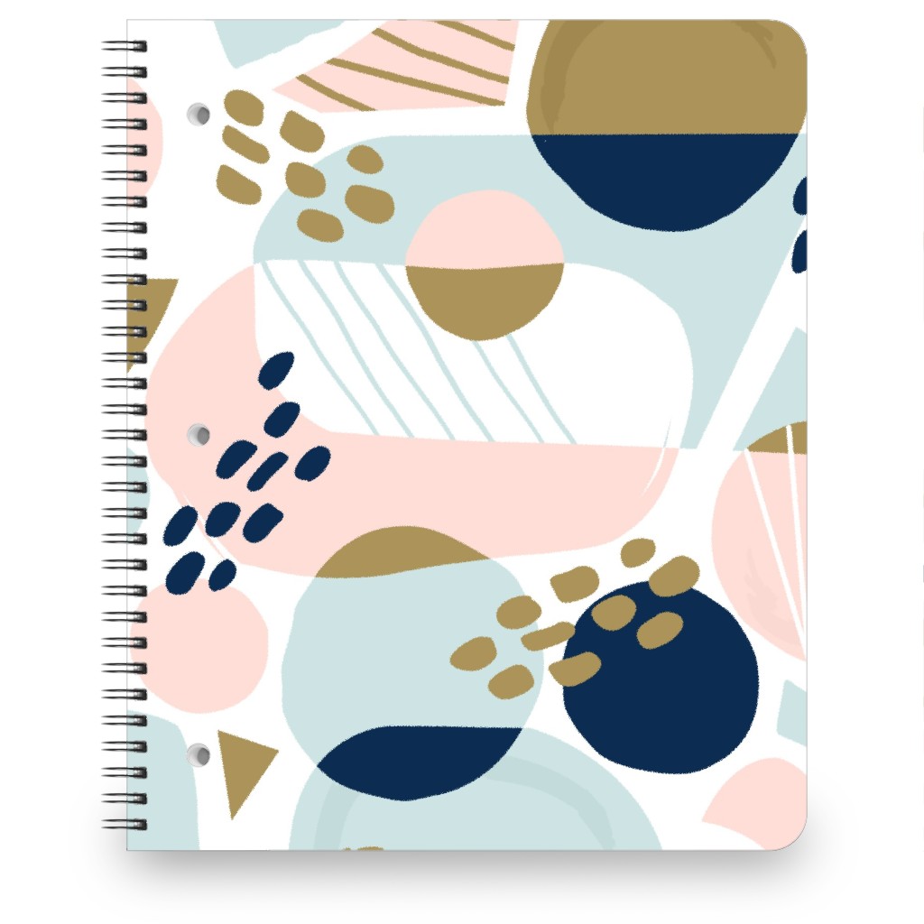 Sun Burst Abstract Notebook, 8.5x11, Multicolor