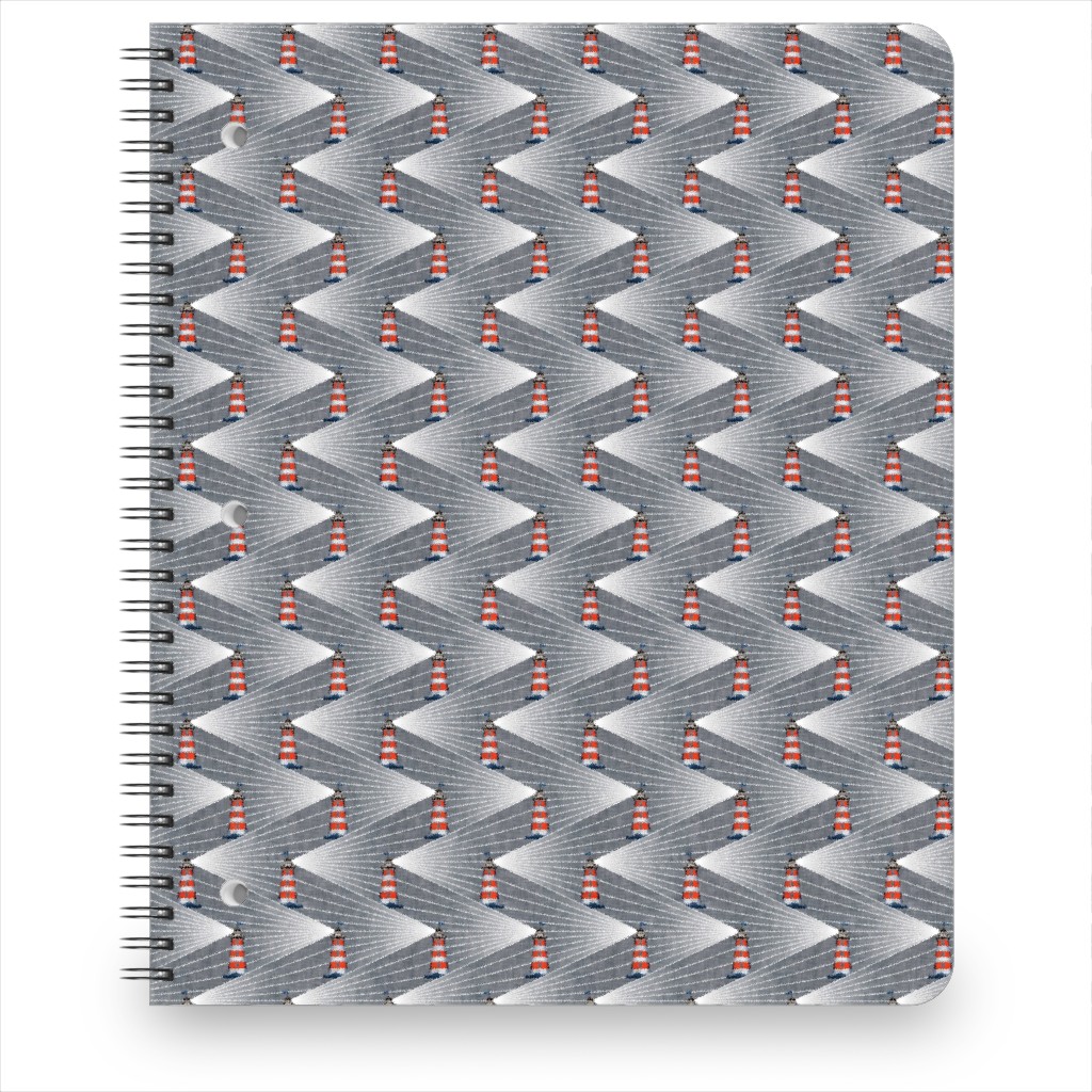 Land Ahoy Notebook, 8.5x11, Gray, Gray