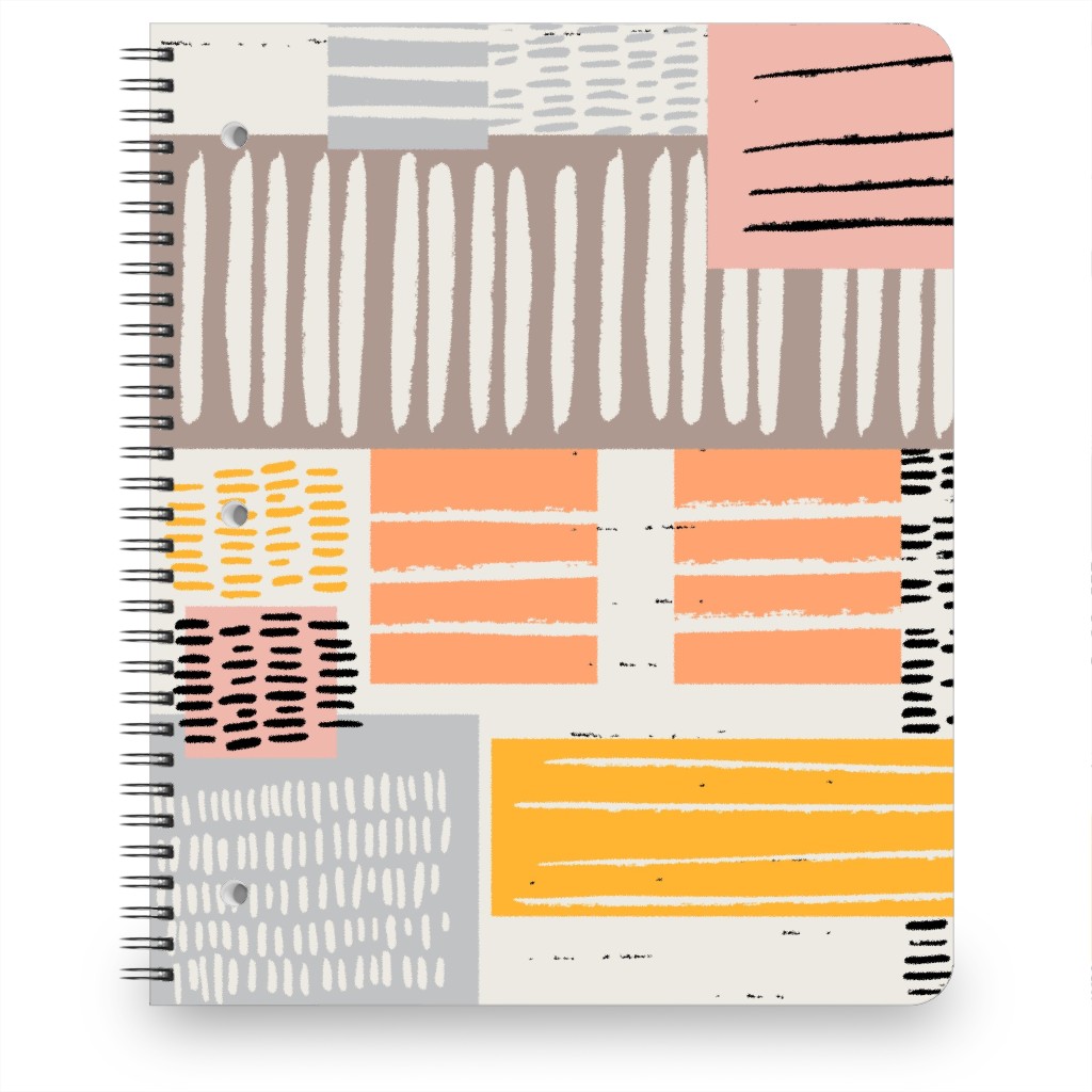 Textured Color Blocks - Multi Notebook, 8.5x11, Multicolor