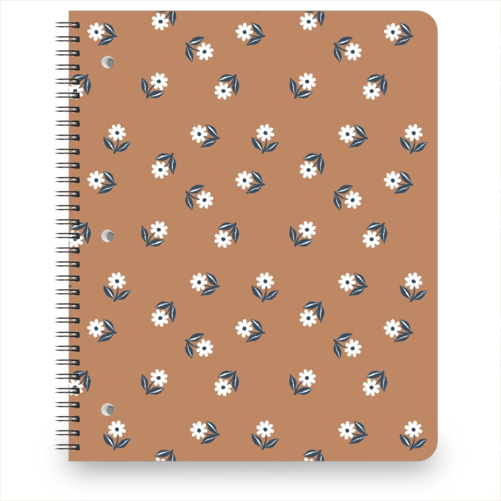 Orange Floral Notebooks