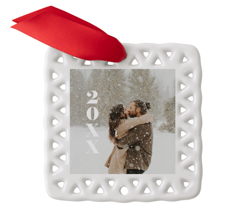 Bold Year Gallery Ceramic Ornament, Multicolor, Square, multi