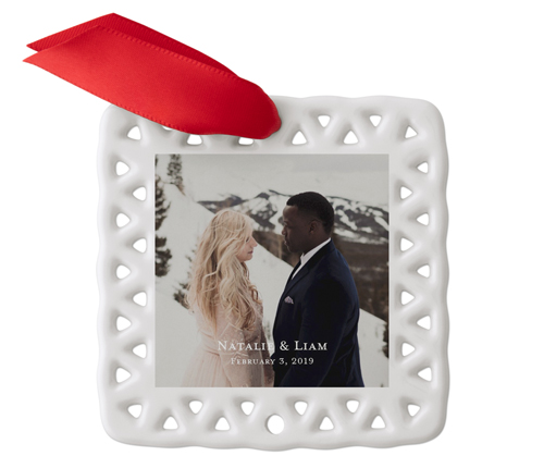 Personalized Engagement Ornaments