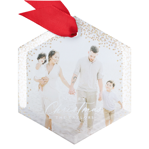 White Glass Christmas Ornaments