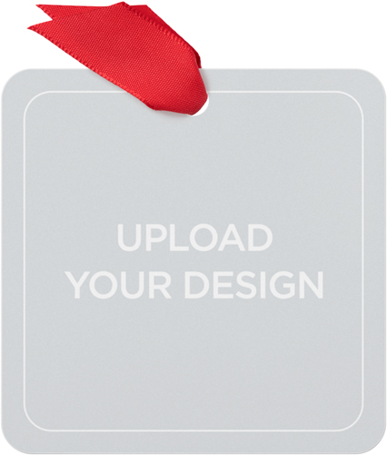 Upload Your Own Design Square Metal Ornament, Multicolor, Square