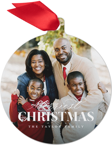 Classic Type Metal Ornament | Christmas Ornaments | Shutterfly